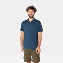Travel Polo Dark Denim Melange