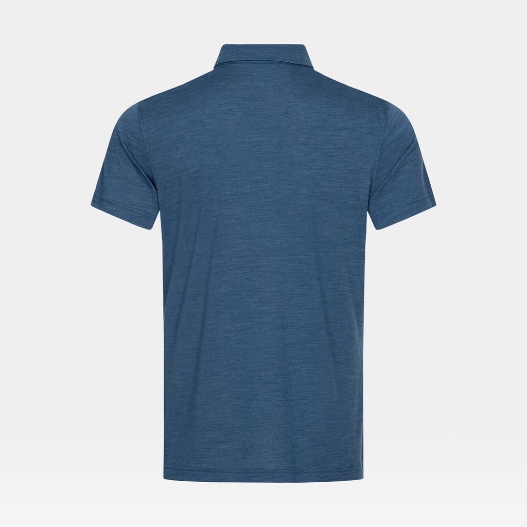 Travel Polo Dark Denim Melange