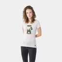 Everyday Graphic Tee Women Light Grey Melange / Millitarycamping Jar