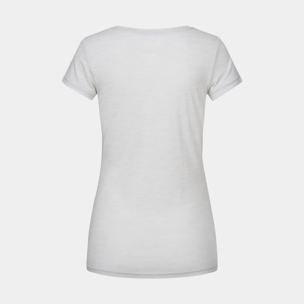 Everyday Graphic Tee Women Light Grey Melange / Millitarycamping Jar