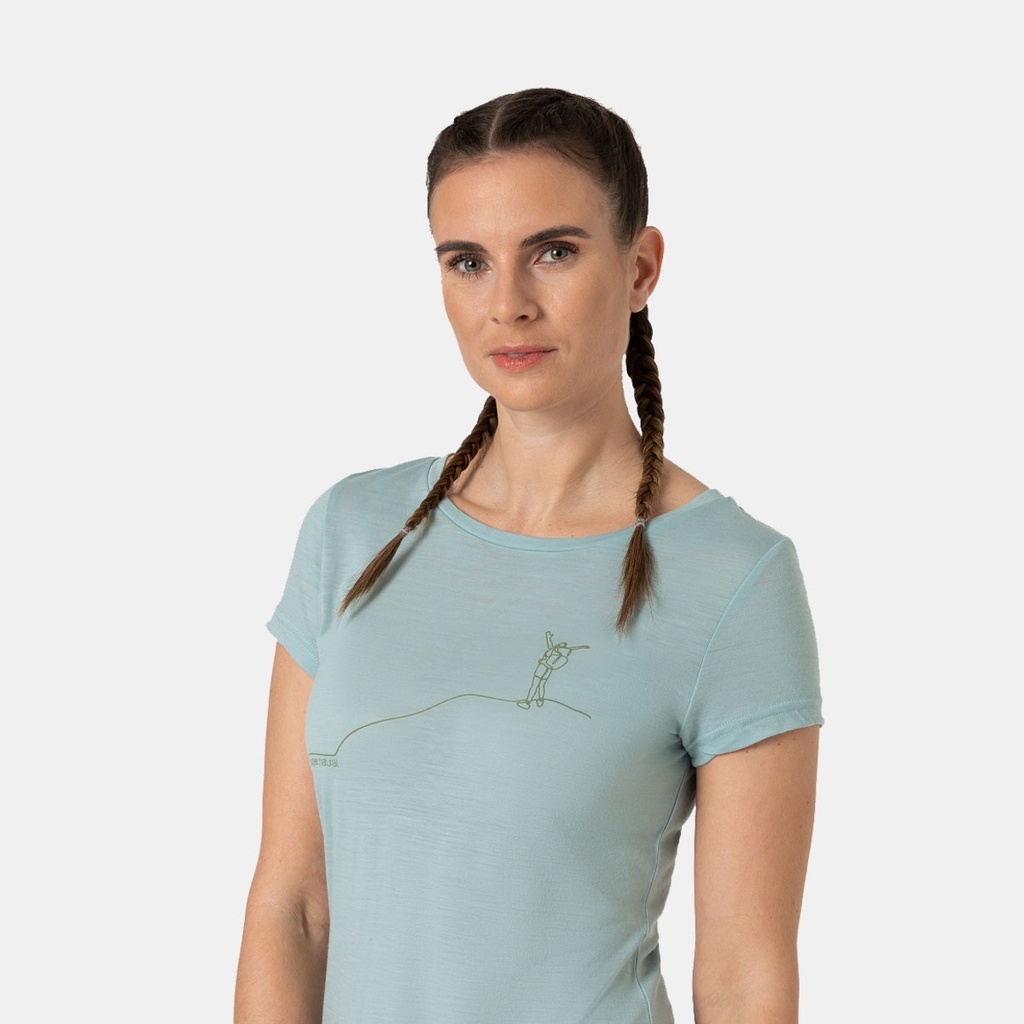 Summiteer Tee Women Cloud Blue / Sage