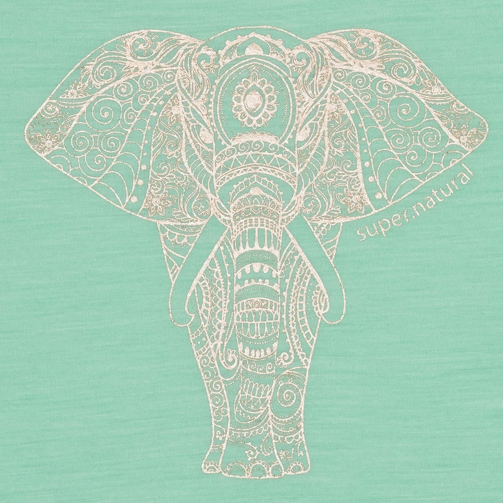 Yoga Power Elephant Women Misty Green Melange / Gold
