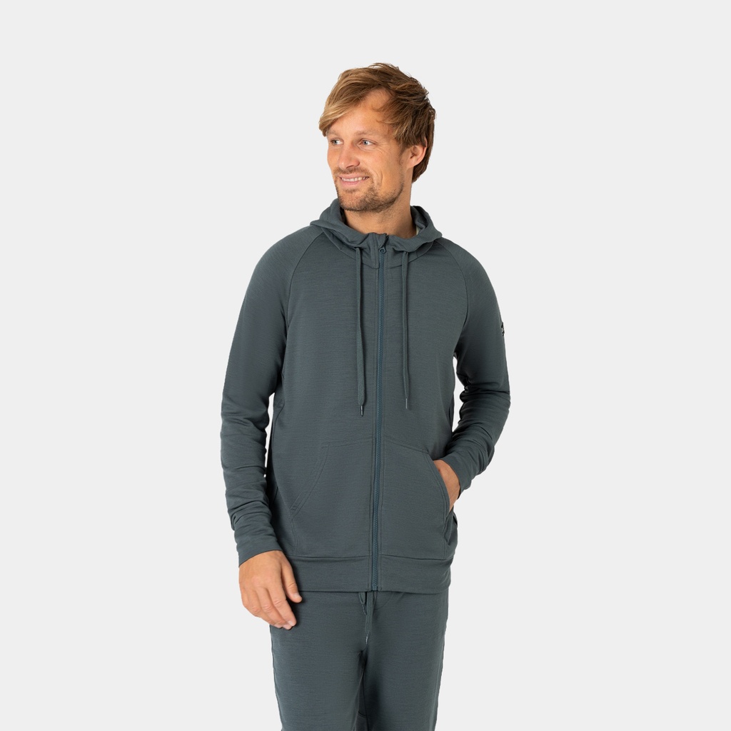 Essential Zip Hoodie Dark Denim Melange (copie)