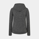 Essential Zip Hoodie Women Caviar Melange