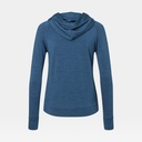 Essential Zip Hoodie Women Dark Denim Melange