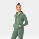 Essential Zip Hoodie Women Jet Black Melange (copie)