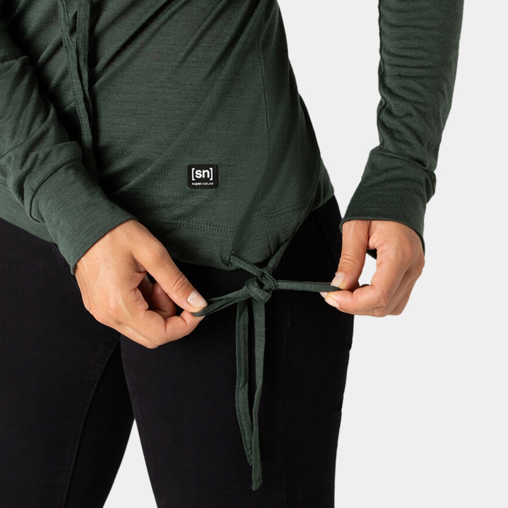 Funnel Hoodie Women Deep Forest