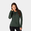 Funnel Hoodie Women Deep Forest