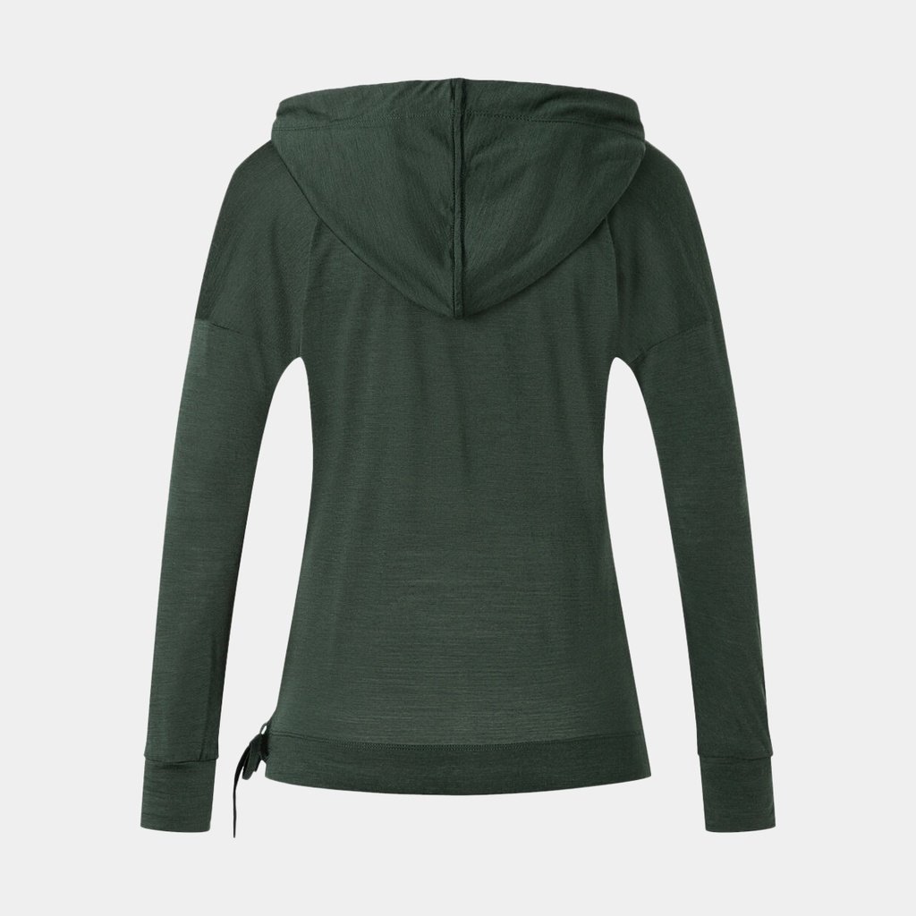 Funnel Hoodie Women Deep Forest