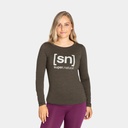 Essential I.D. Long Sleeves Women  Wren Melange / Oyster Grey