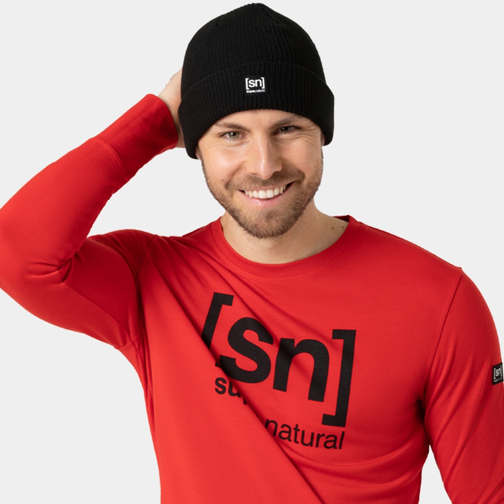 Merino Basic Beanie Jet Black
