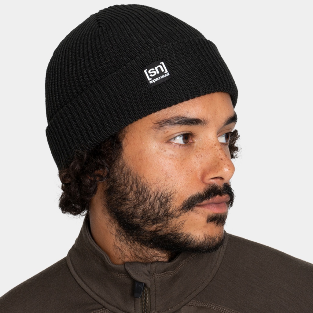 Merino Basic Beanie Jet Black