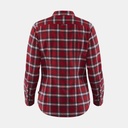 Övik Flannel Shirt Women Deep Red