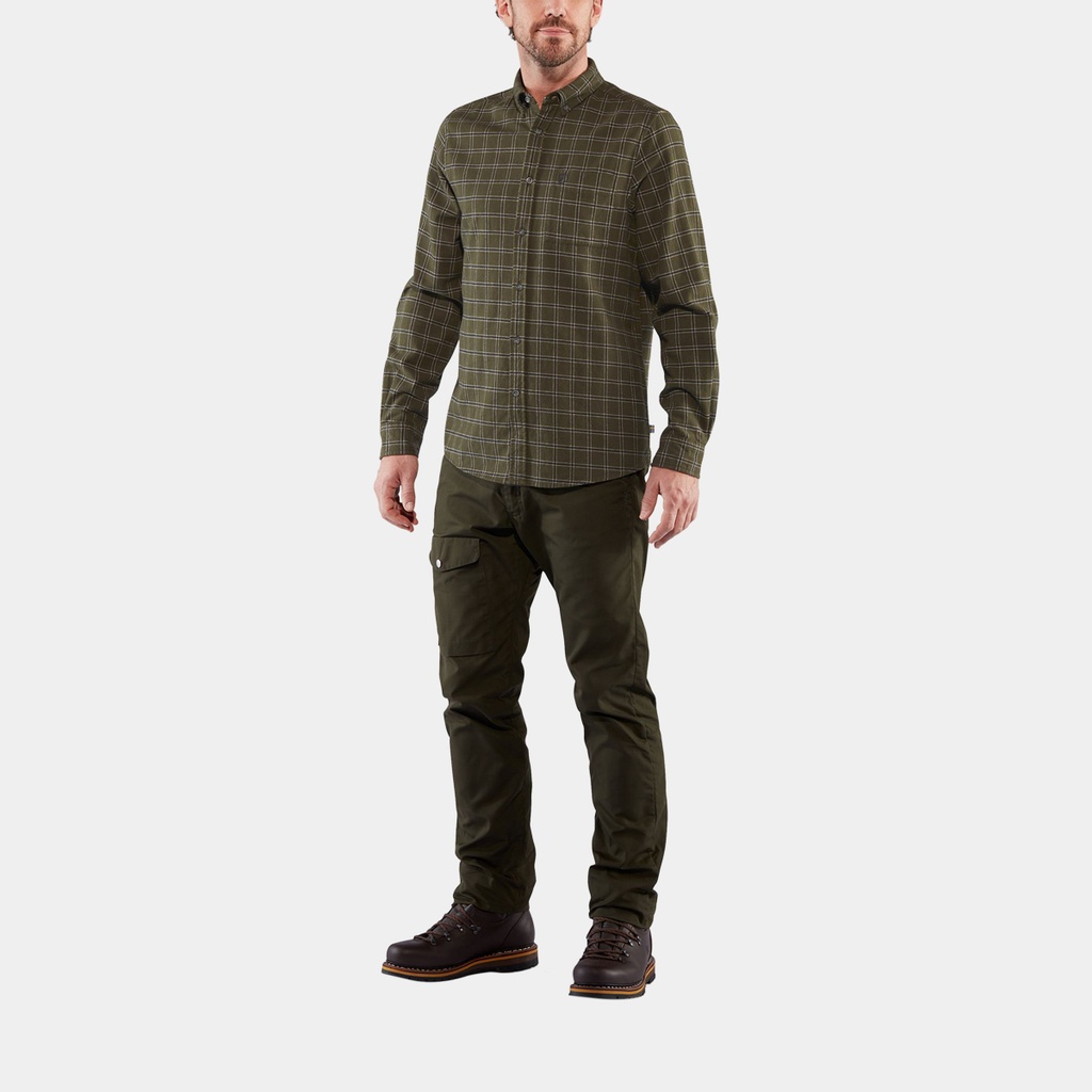 Övik Flannel Shirt Deep Forest