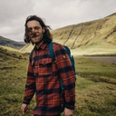 Ovik Lite Padded Shirt Autumn Leaf / Dark Navy