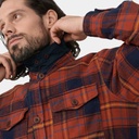Ovik Lite Padded Shirt Autumn Leaf / Dark Navy