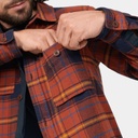 Ovik Lite Padded Shirt Autumn Leaf / Dark Navy