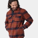 Ovik Lite Padded Shirt Autumn Leaf / Dark Navy