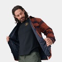 Ovik Lite Padded Shirt Autumn Leaf / Dark Navy