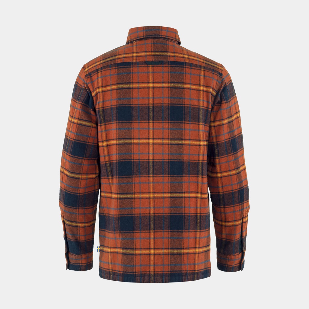 Ovik Lite Padded Shirt Autumn Leaf / Dark Navy