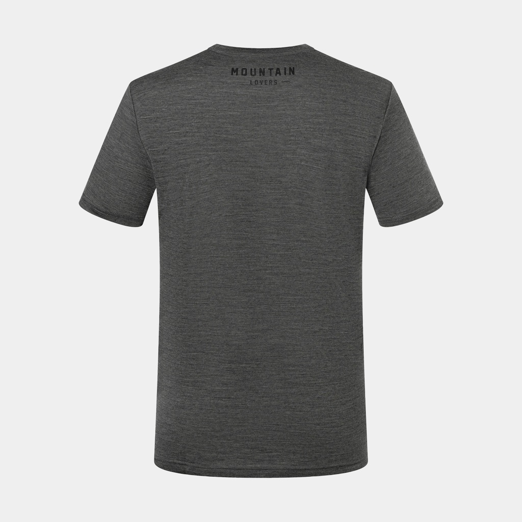 Mountain Lovers Tee Pirate Grey Melange /Jet Black