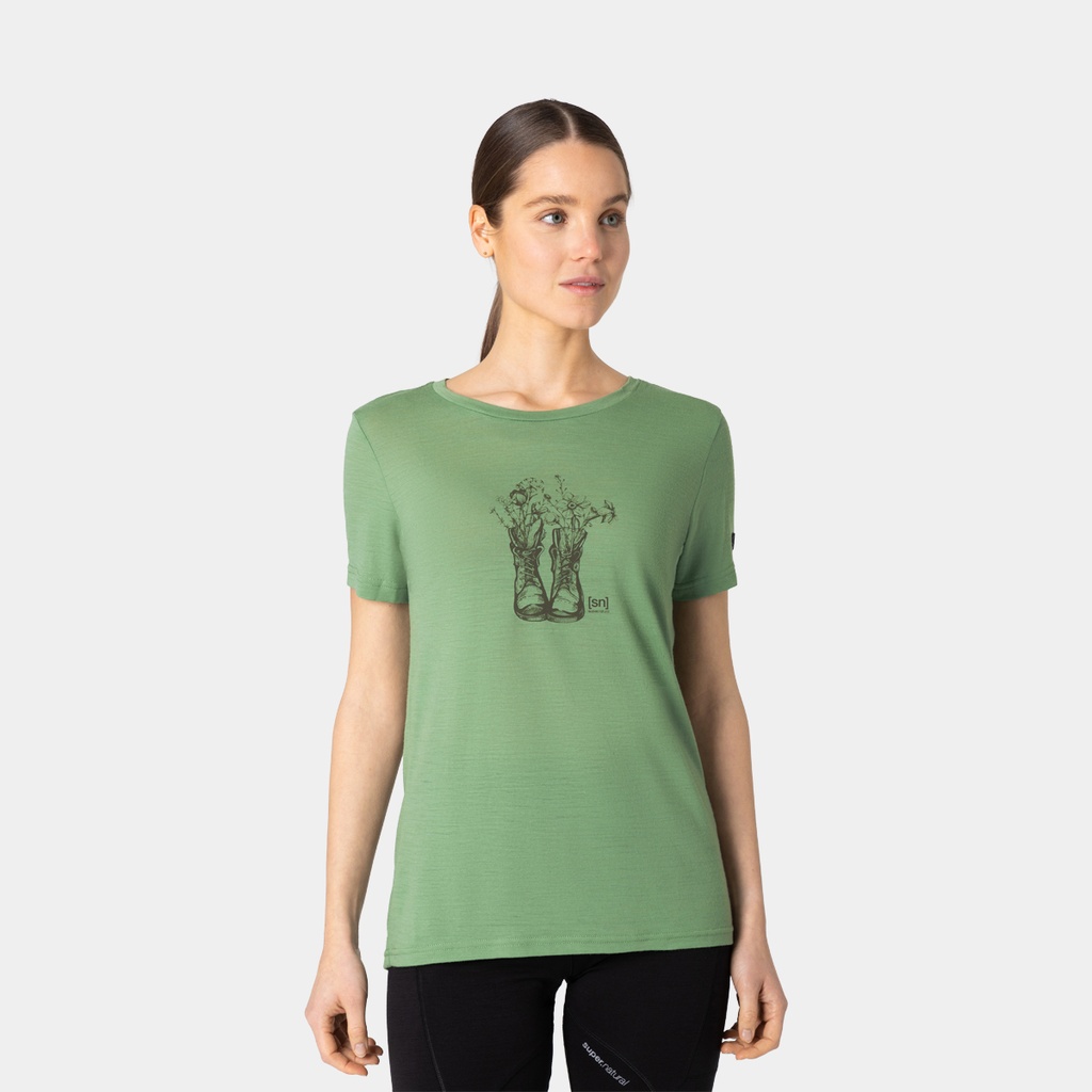 Blossom Boots Tee Loden Frost / Stone Grey
