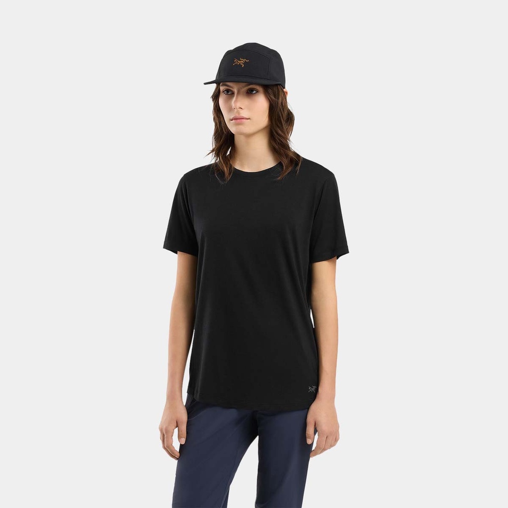 Lana Crew Short Sleeves T-Shirt Women Black