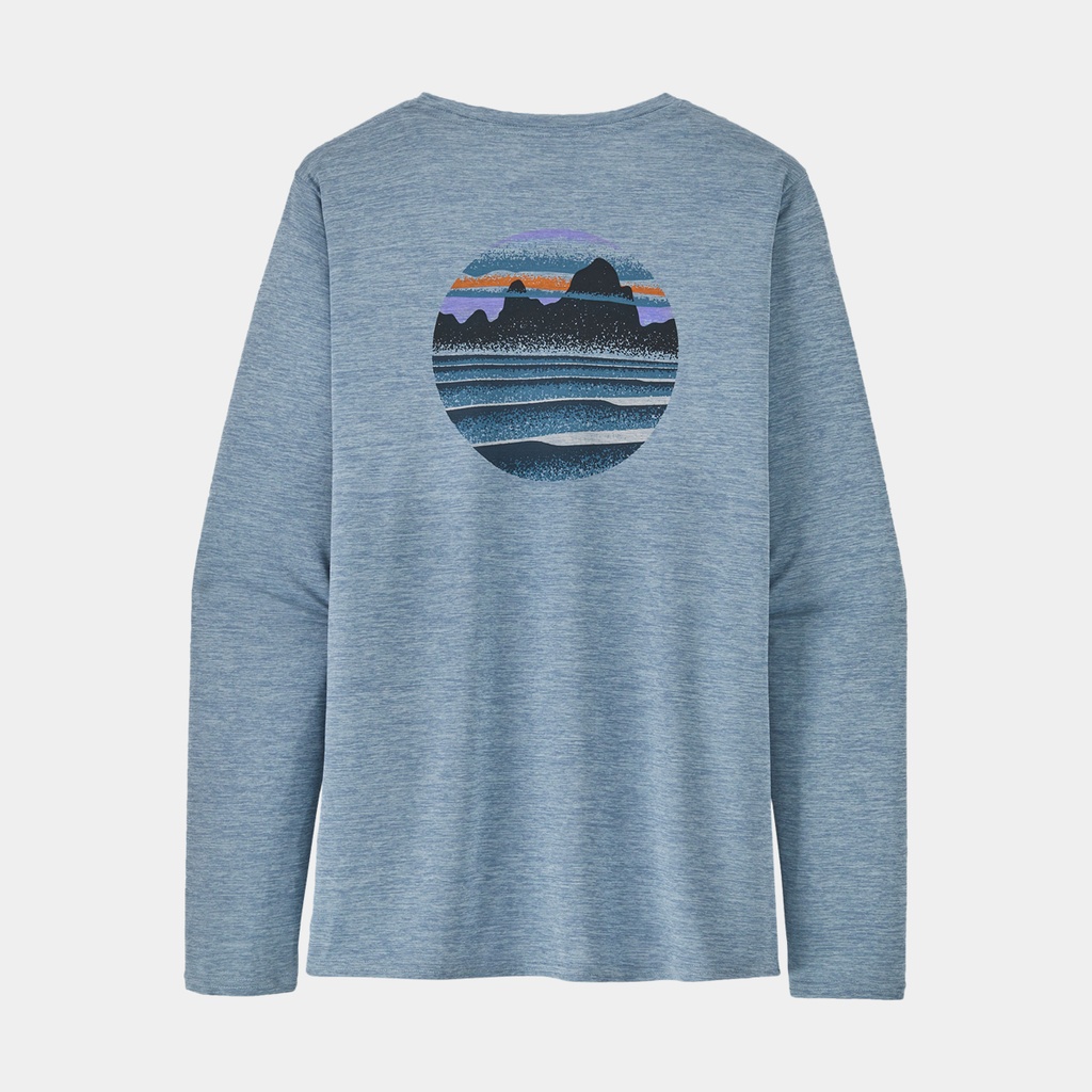 Long-Sleeved Cap Cool Daily Graphic Shirt Line Logo Ridge Stripe: Smolder Blue X-Dye (copie)