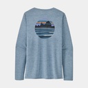 Long-Sleeved Cap Cool Daily Graphic Shirt Line Logo Ridge Stripe: Smolder Blue X-Dye (copie)