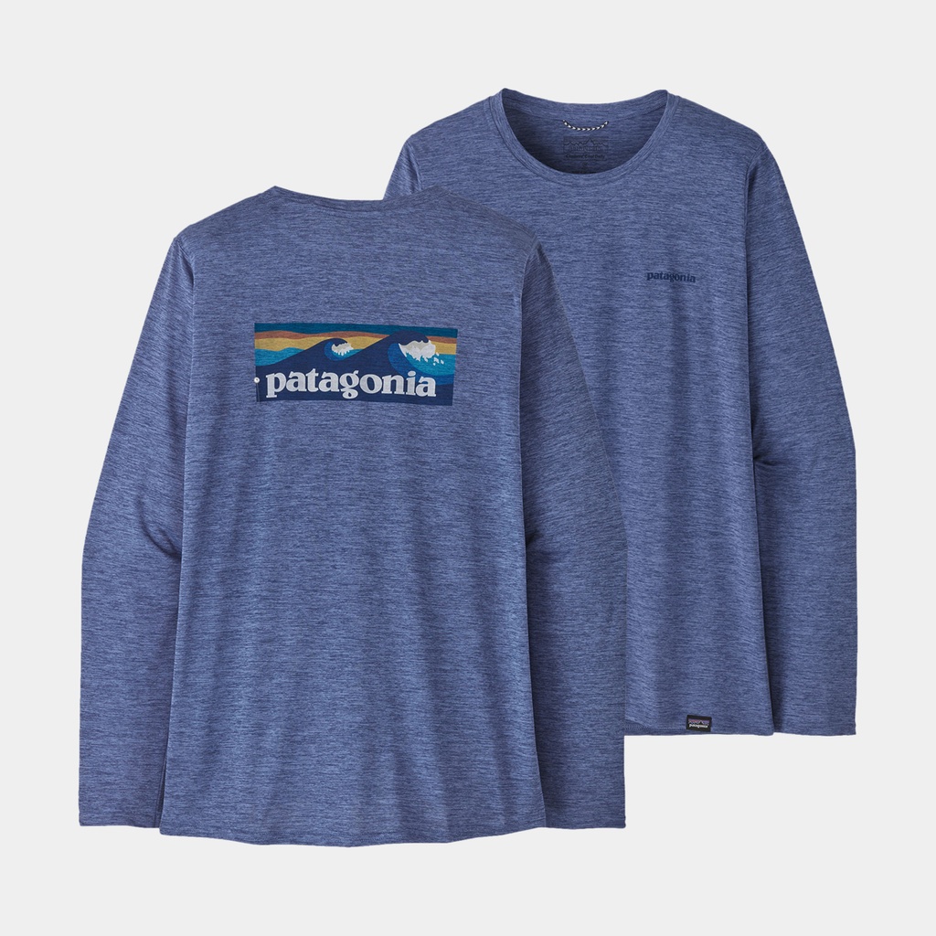 Cap Cool Daily Graphic Shirt Waters Long Sleeves Boardshort Logo: Wavy Blue X-Dye (copie)
