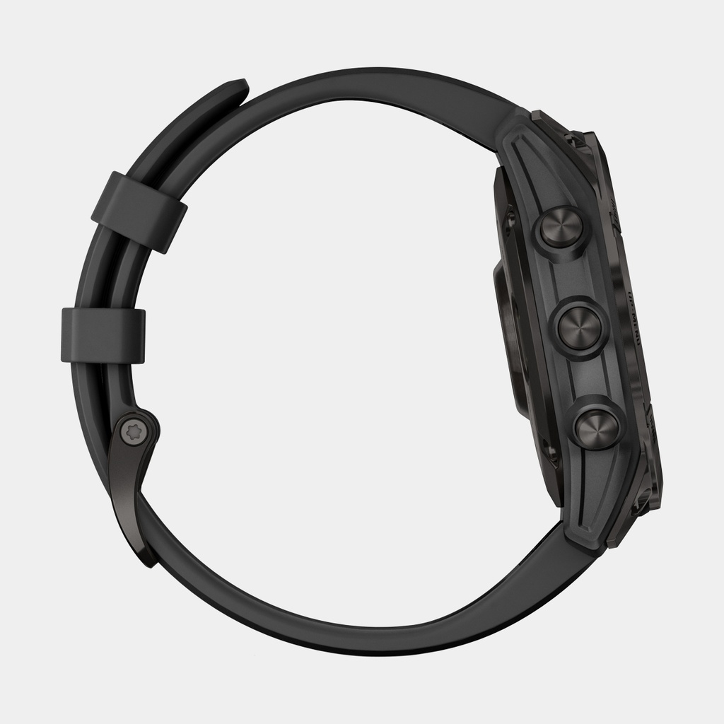 Fenix 7 Sapphire Solar (2022) Black DLC Titanium w/ Black Band