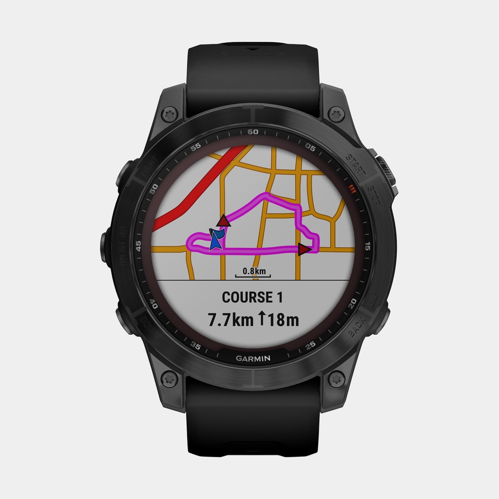 Fenix 7 Sapphire Solar (2022) Black DLC Titanium w/ Black Band