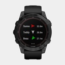 Fenix 7 Sapphire Solar (2022) Black DLC Titanium w/ Black Band