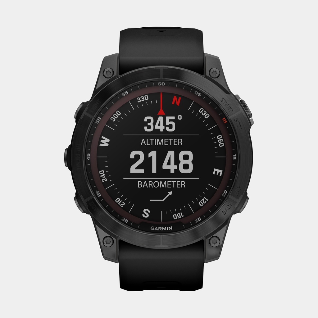 Fenix 7 Sapphire Solar (2022) Black DLC Titanium w/ Black Band