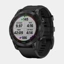 Fenix 7 Sapphire Solar (2022) Black DLC Titanium w/ Black Band