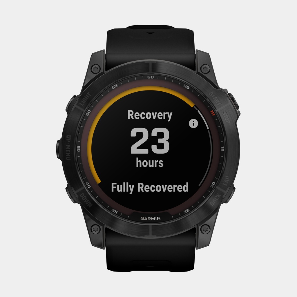 Fenix 7X Sapphire Solar (2022) Carbon Gray DLC w/ Black Band (copie)