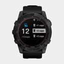Fenix 7X Sapphire Solar (2022) Carbon Gray DLC w/ Black Band (copie)