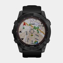 Fenix 7X Sapphire Solar (2022) Carbon Gray DLC w/ Black Band (copie)