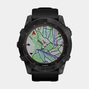 Fenix 7X Sapphire Solar (2022) Carbon Gray DLC w/ Black Band (copie)