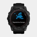 Fenix 7X Sapphire Solar (2022) Carbon Gray DLC w/ Black Band (copie)