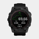 Fenix 7X Sapphire Solar (2022) Carbon Gray DLC w/ Black Band (copie)
