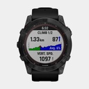Fenix 7X Sapphire Solar (2022) Carbon Gray DLC w/ Black Band (copie)