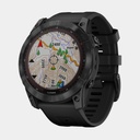 Fenix 7X Sapphire Solar (2022) Carbon Gray DLC w/ Black Band (copie)