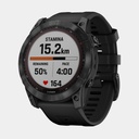 Fenix 7X Sapphire Solar (2022) Carbon Gray DLC w/ Black Band (copie)