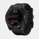 Fenix 7X Sapphire Solar (2022) Carbon Gray DLC w/ Black Band (copie)