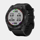 Fenix 7X Sapphire Solar (2022) Carbon Gray DLC w/ Black Band (copie)