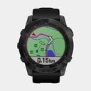 Fenix 7X Sapphire Solar (2022) Carbon Gray DLC w/ Black Band (copie)