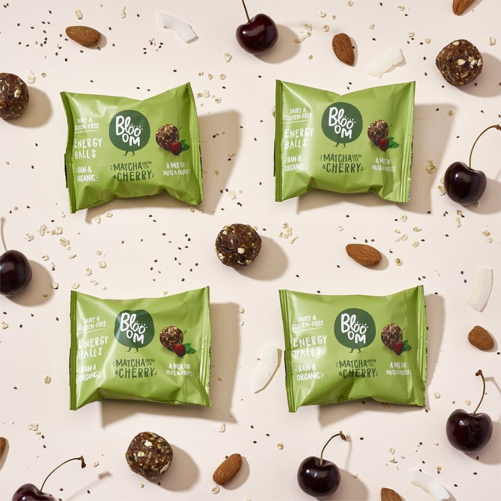 Energy Balls Matcha and Cherry