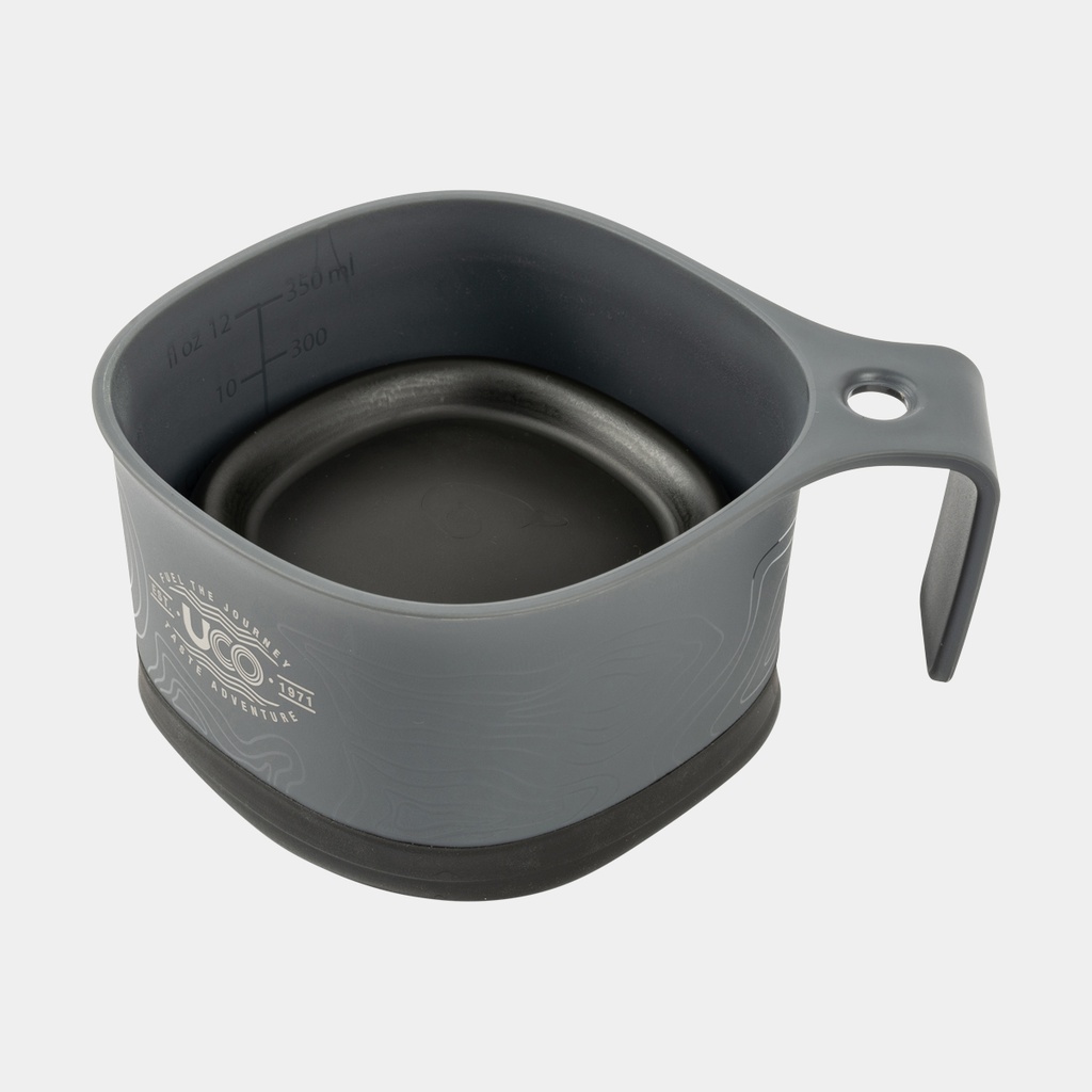 Folding Cup Eco Grey / Black