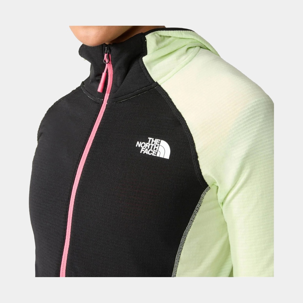 Bolt Polartec Hoodie Women Lime Cream / TNF Black